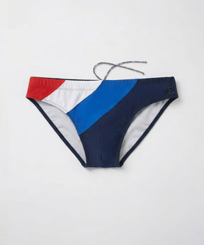 Slim Swim Briefs Panelled: Navy