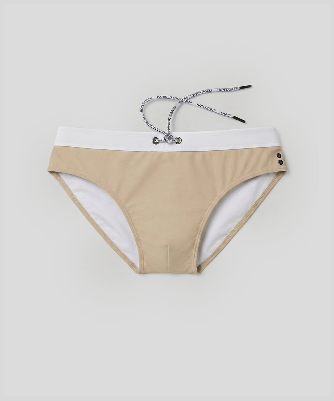 Swim Briefs w. Waistband: Sand
