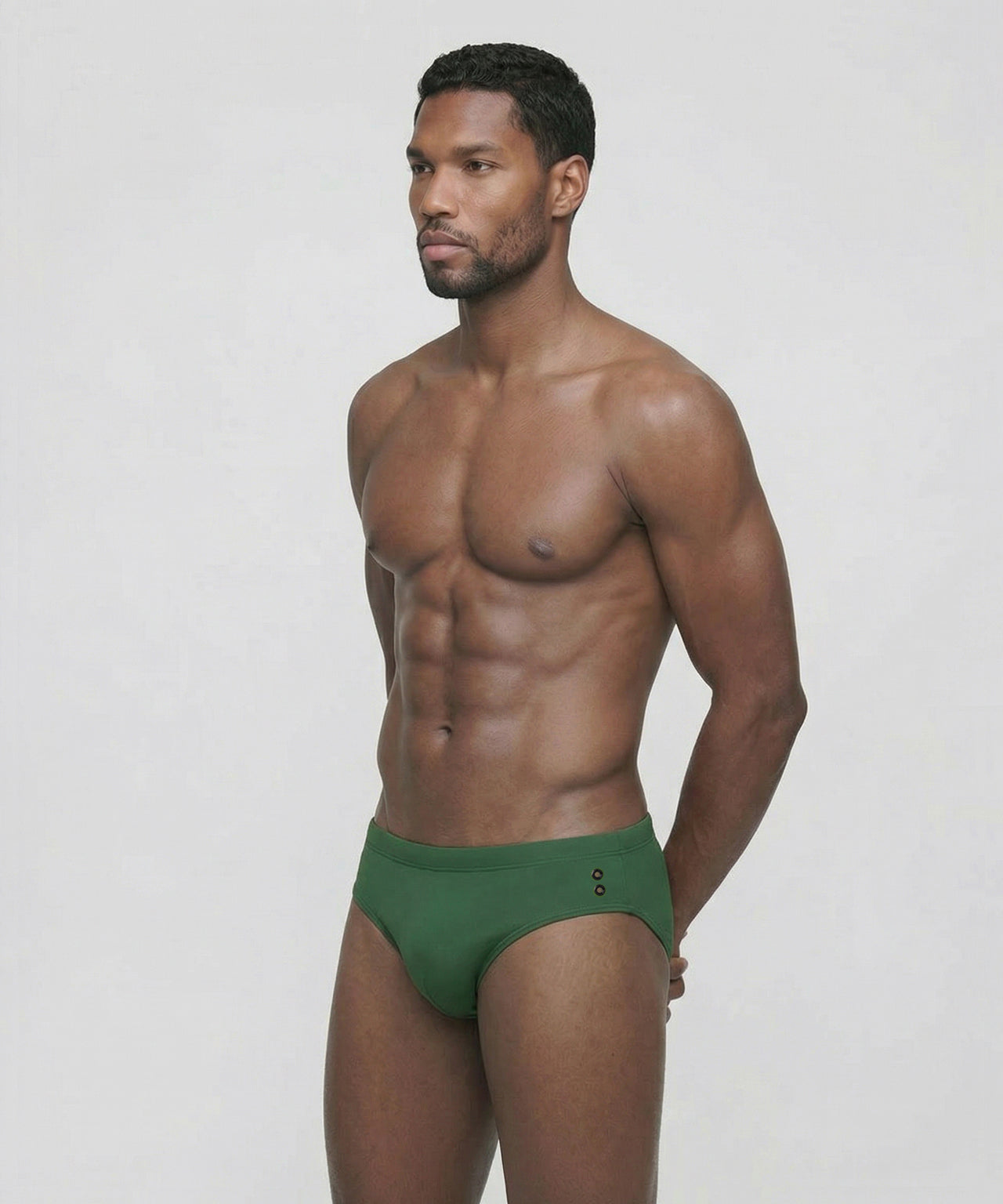 Slip de bain: Vert court