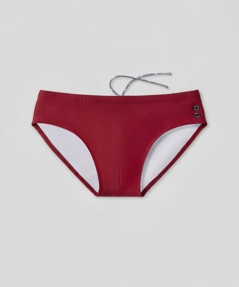 Swim Briefs: Red
