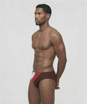 Swim Briefs Panelled: Espresso