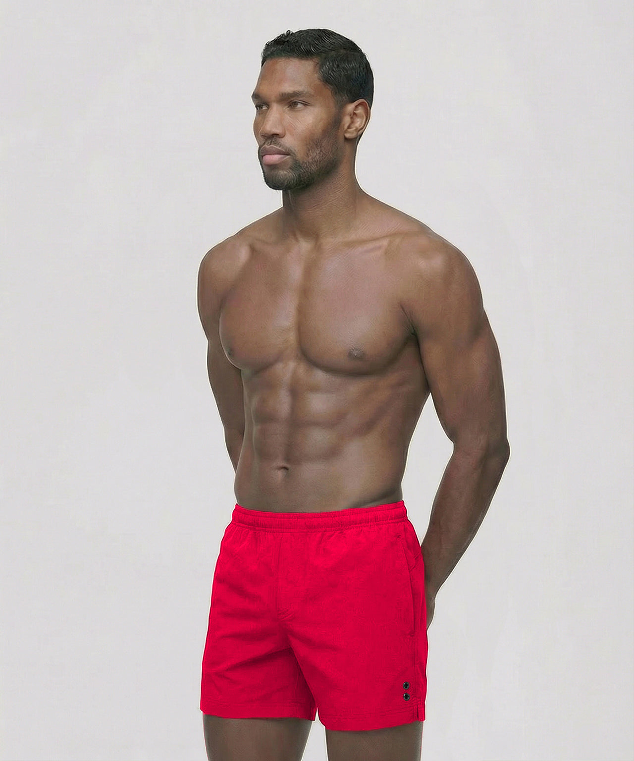 Short de bain: Rouge choc