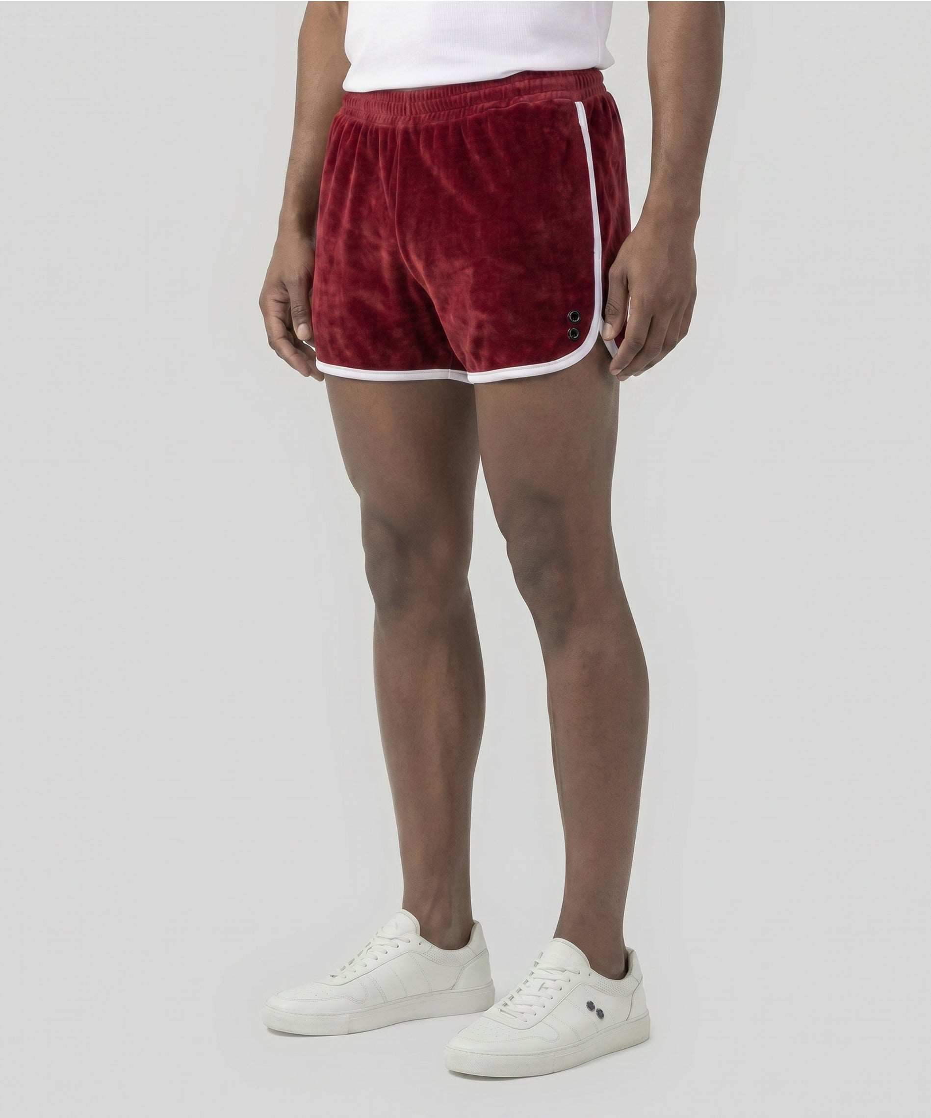 Frottee-Marathon-Sporthose aus Baumwolle: Rot