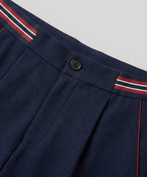 RD Tennis Short avec ceinture rayée: Bleu marine