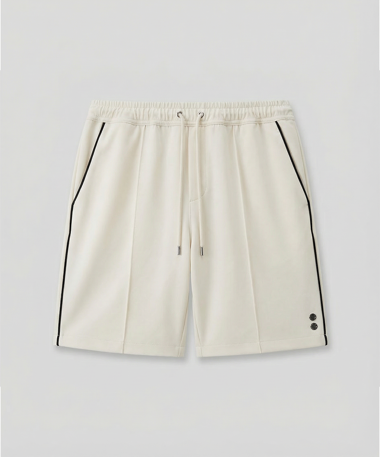 City Short avec Piping: Écru