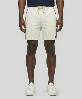 City Shorts w. Piping: Off White