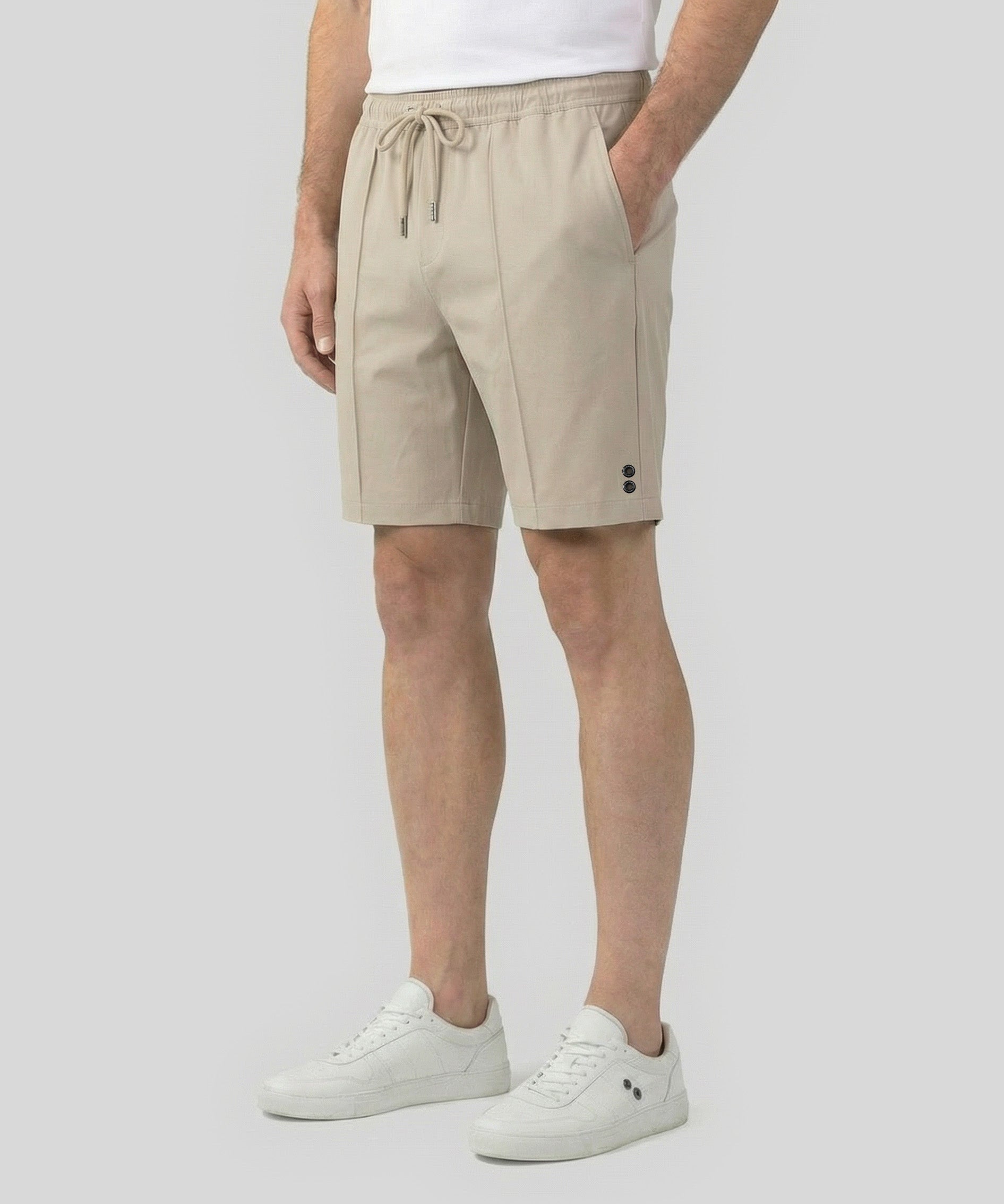 Leichte City-Shorts: Beige