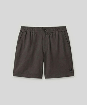 Cotton Linen Shorts: Espresso