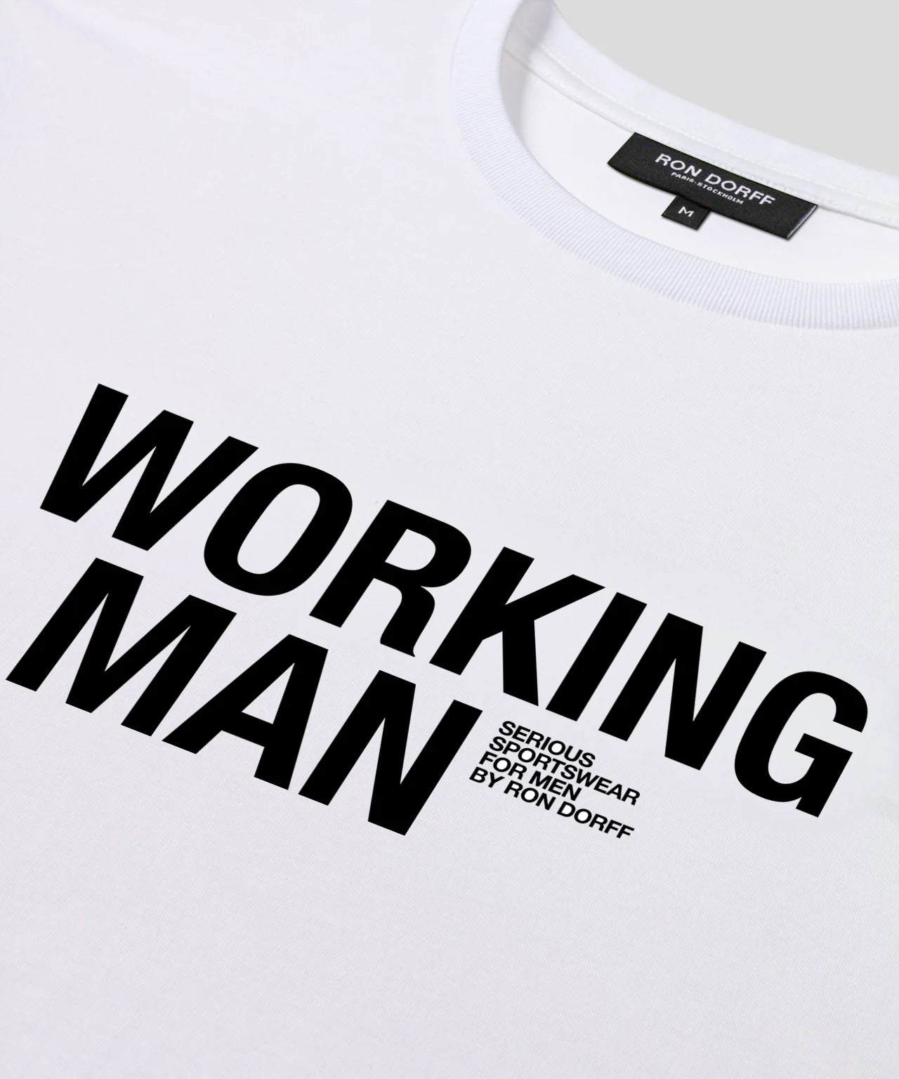 Organic Cotton T-Shirt "WORKING MAN": White