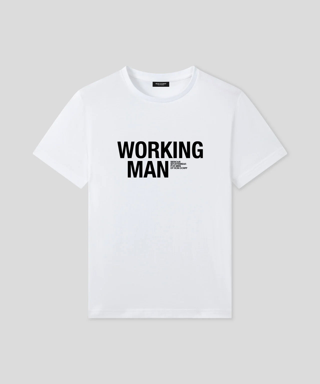Organic Cotton T-Shirt "WORKING MAN": White