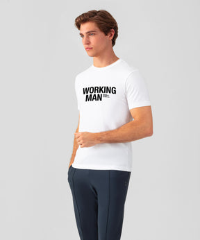 Organic Cotton T-Shirt "WORKING MAN": White