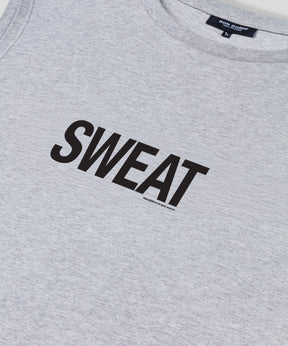 T-Shirt sans manches en coton bio "SWEAT": Gris chiné