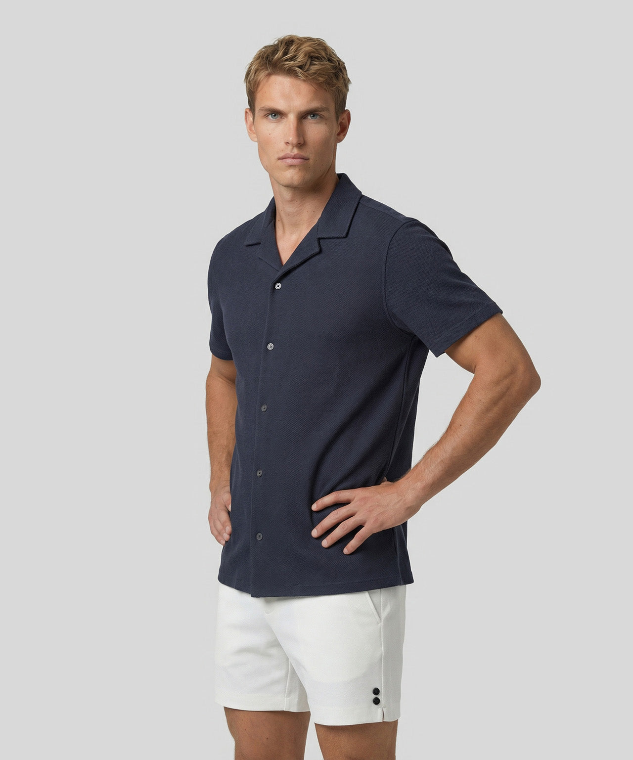 Chemise en mesh: Bleu marine