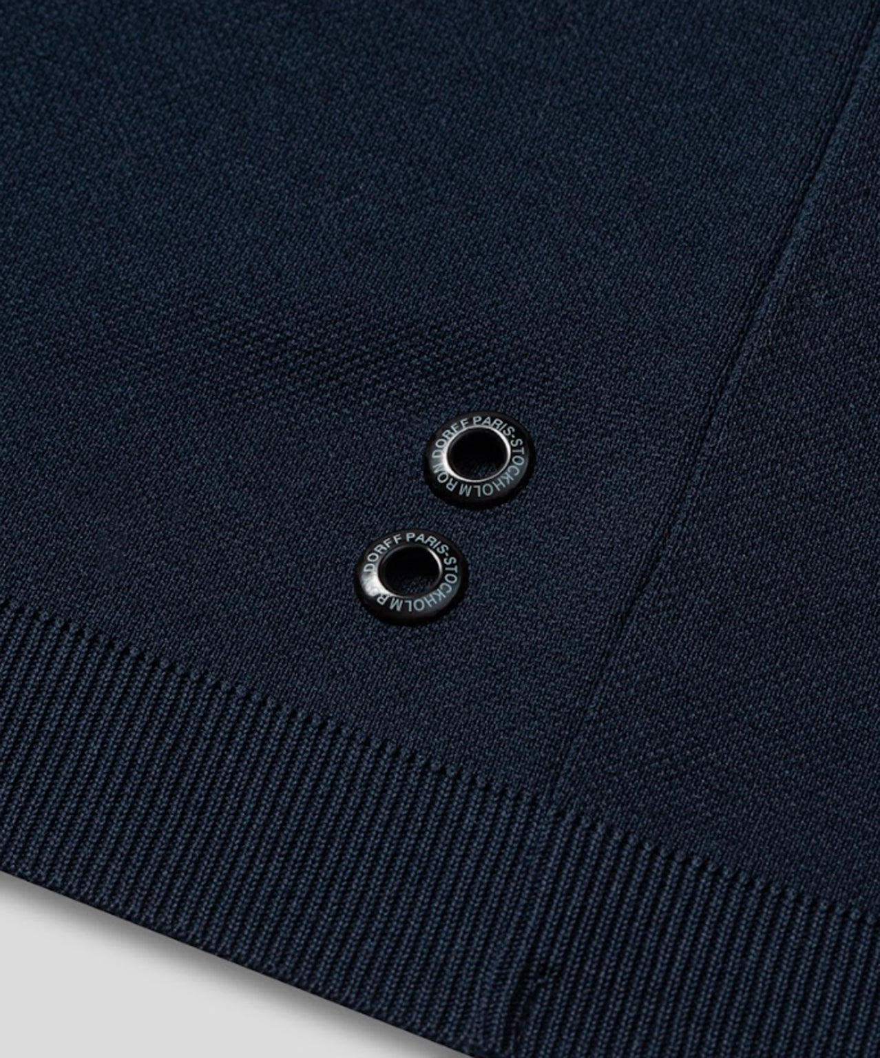 Polo en coton soie: Bleu marine