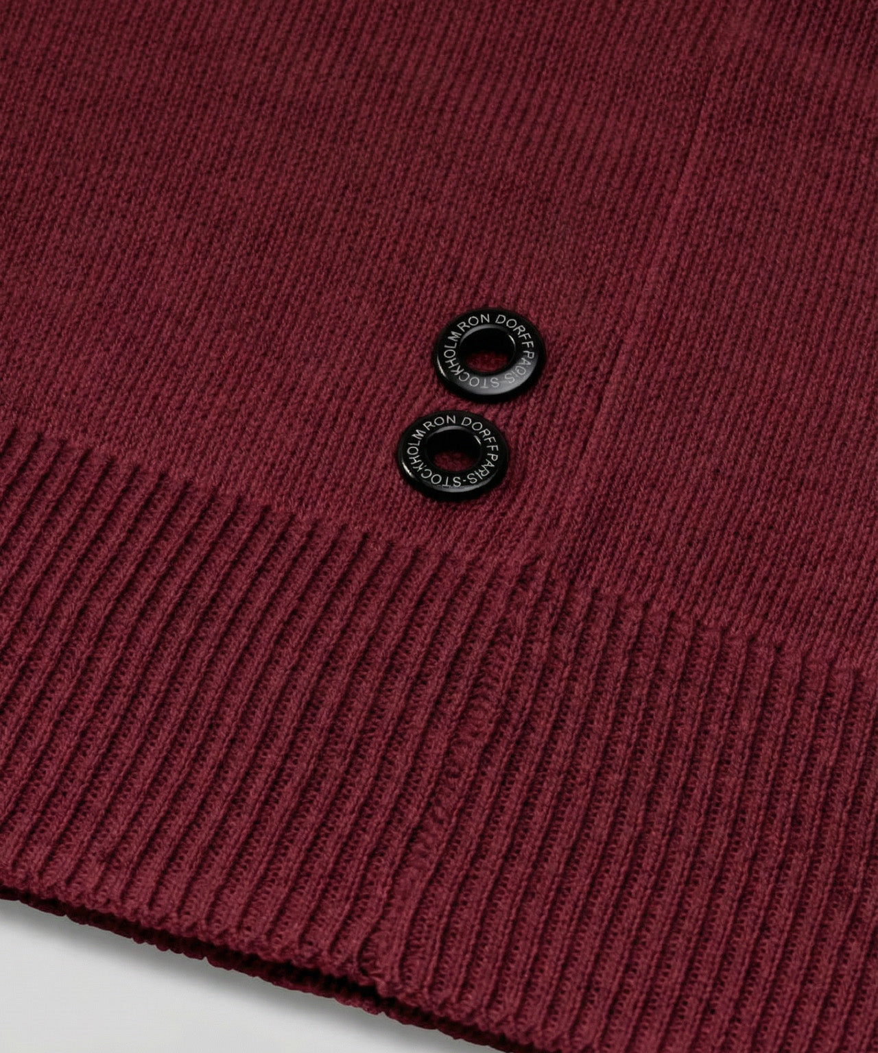 Polo col V en maille: Rouge