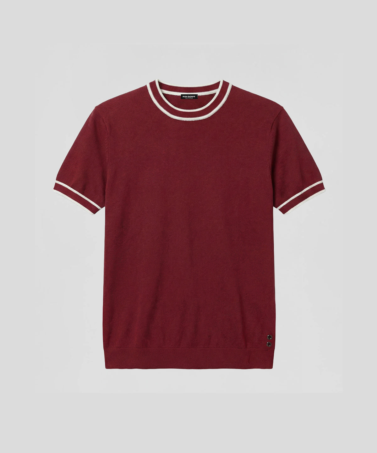 Knitted T-Shirt: Red
