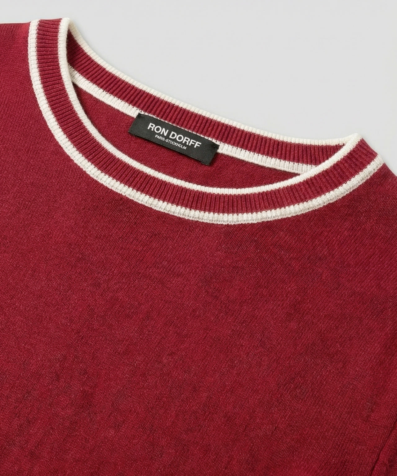Knitted T-Shirt: Red