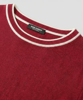 Knitted T-Shirt: Red