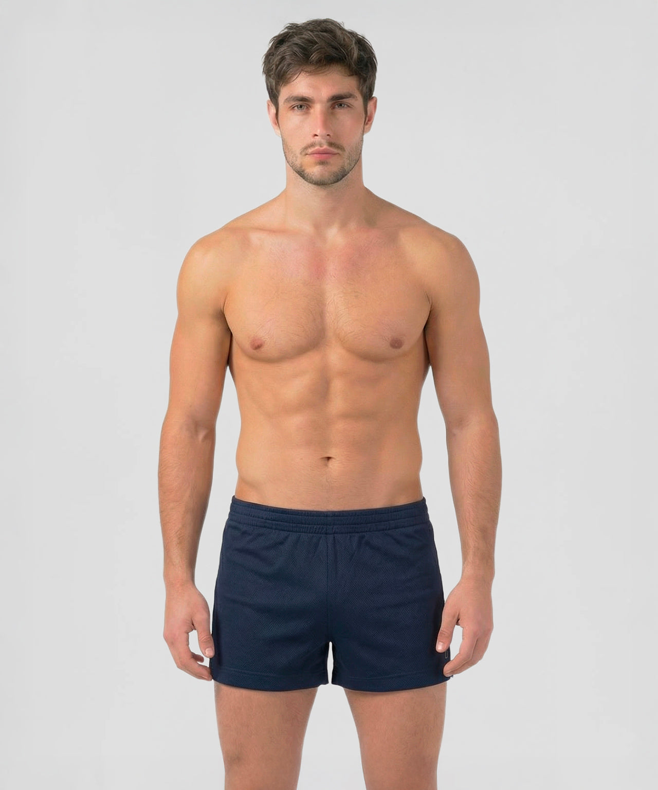 Mesh Home Shorts: Navy
