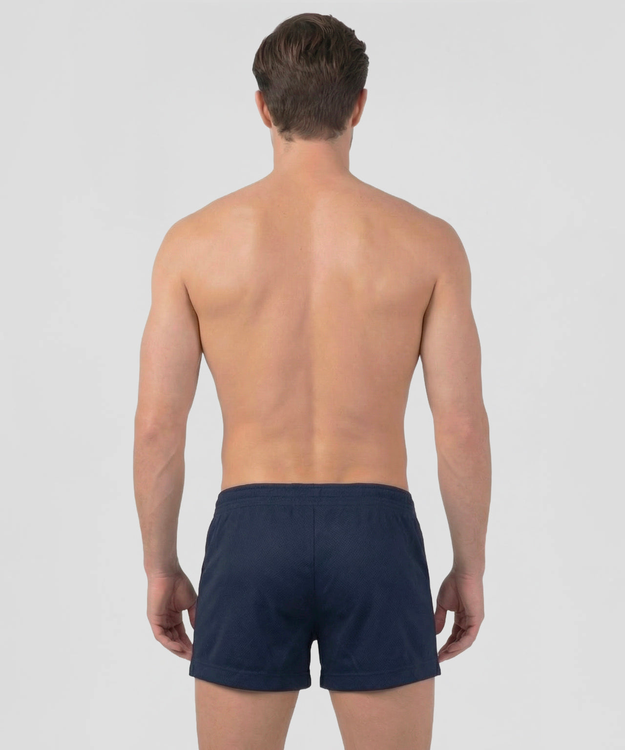 Mesh Home Shorts: Navy