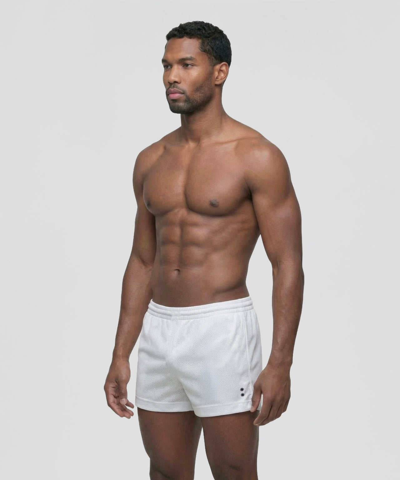 Home short en mesh: Blanc