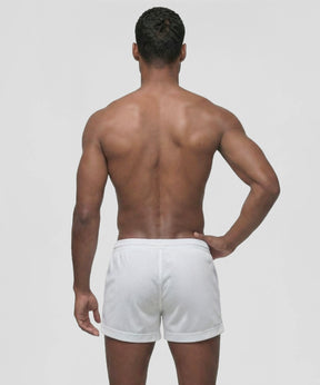 Home short en mesh: Blanc