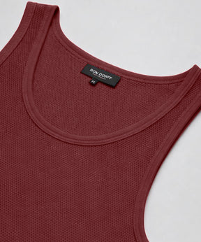 Mesh Tank Top: Red