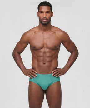 Y-Front Briefs: Turquoise