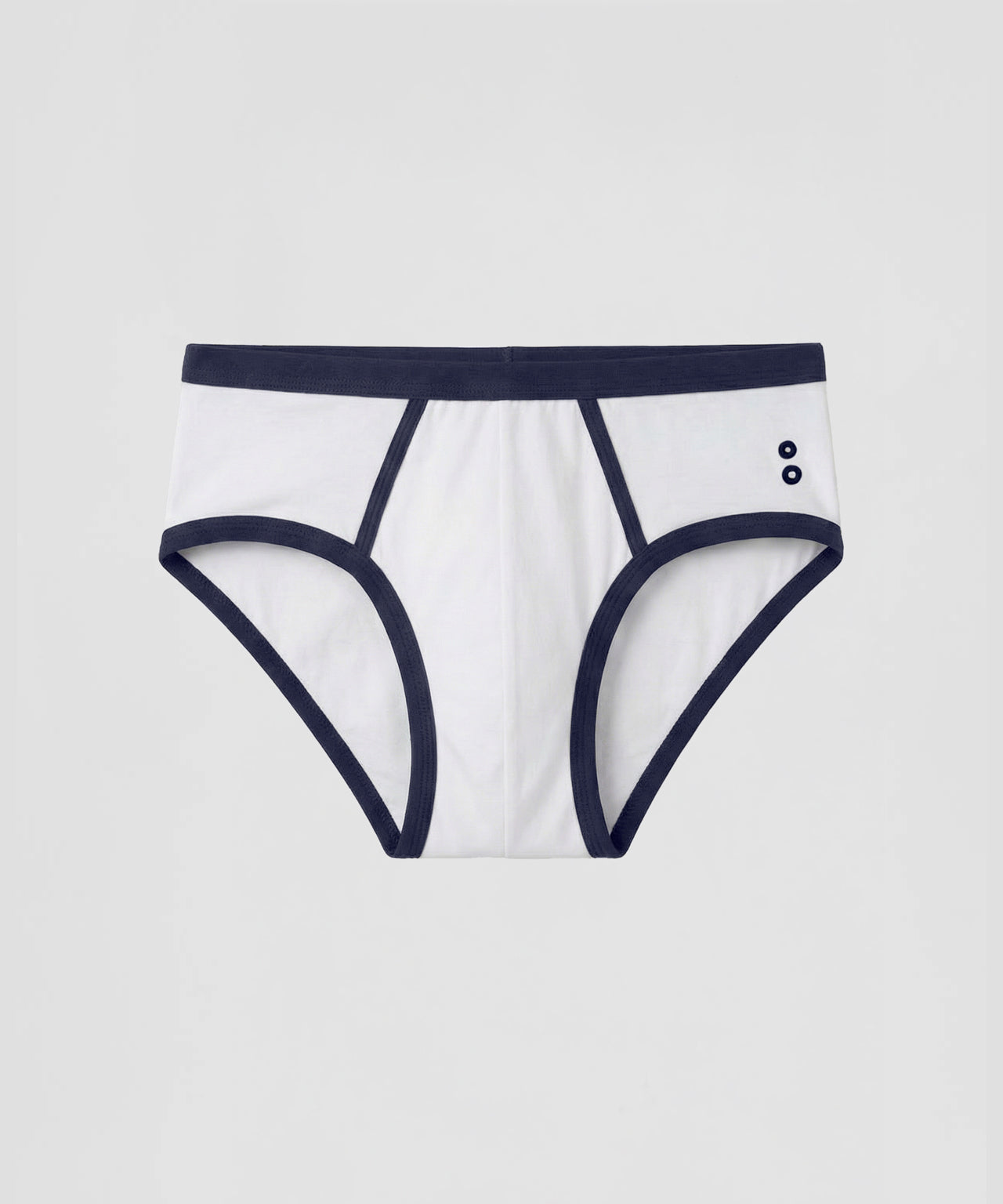 Slip Y-front Sport: Blanc/Bleu marine