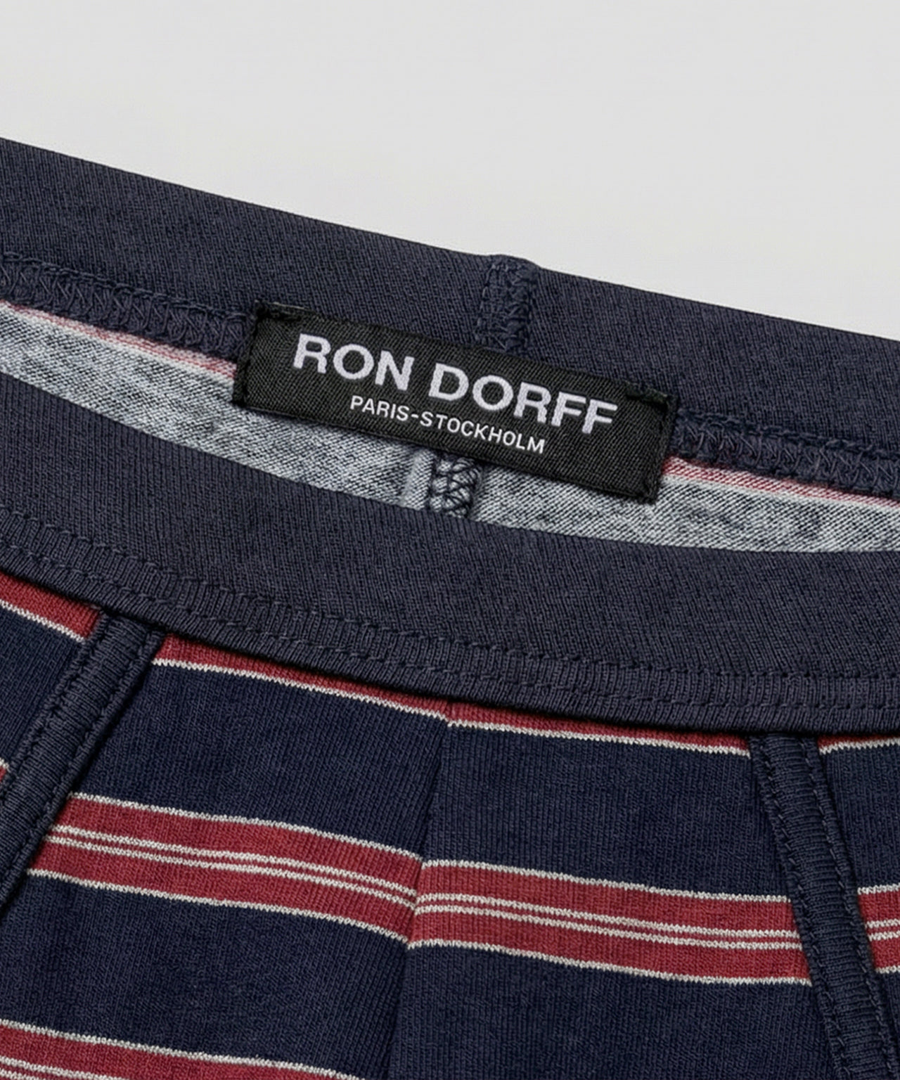 Slip Y-front RON DORFF à rayures: Bleu marine