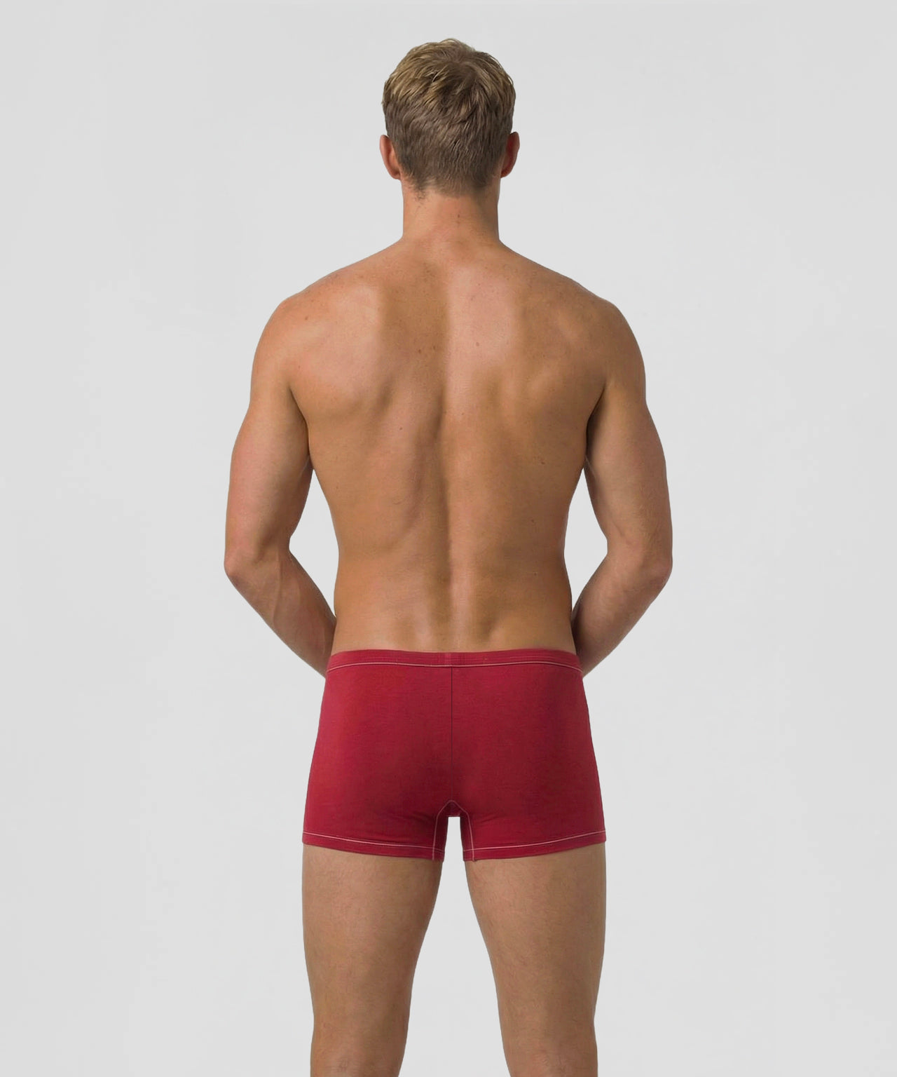 Boxer avec piping: Rouge