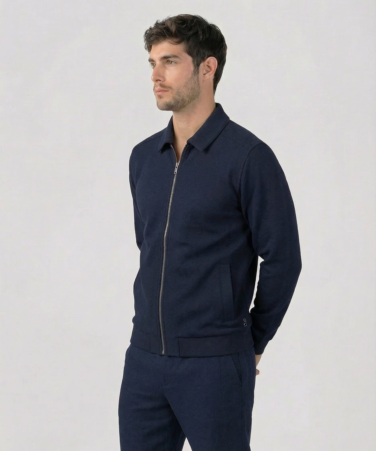 RD Tennis Jacket: Bleu marine