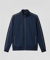 City Jacket w. Piping: Navy