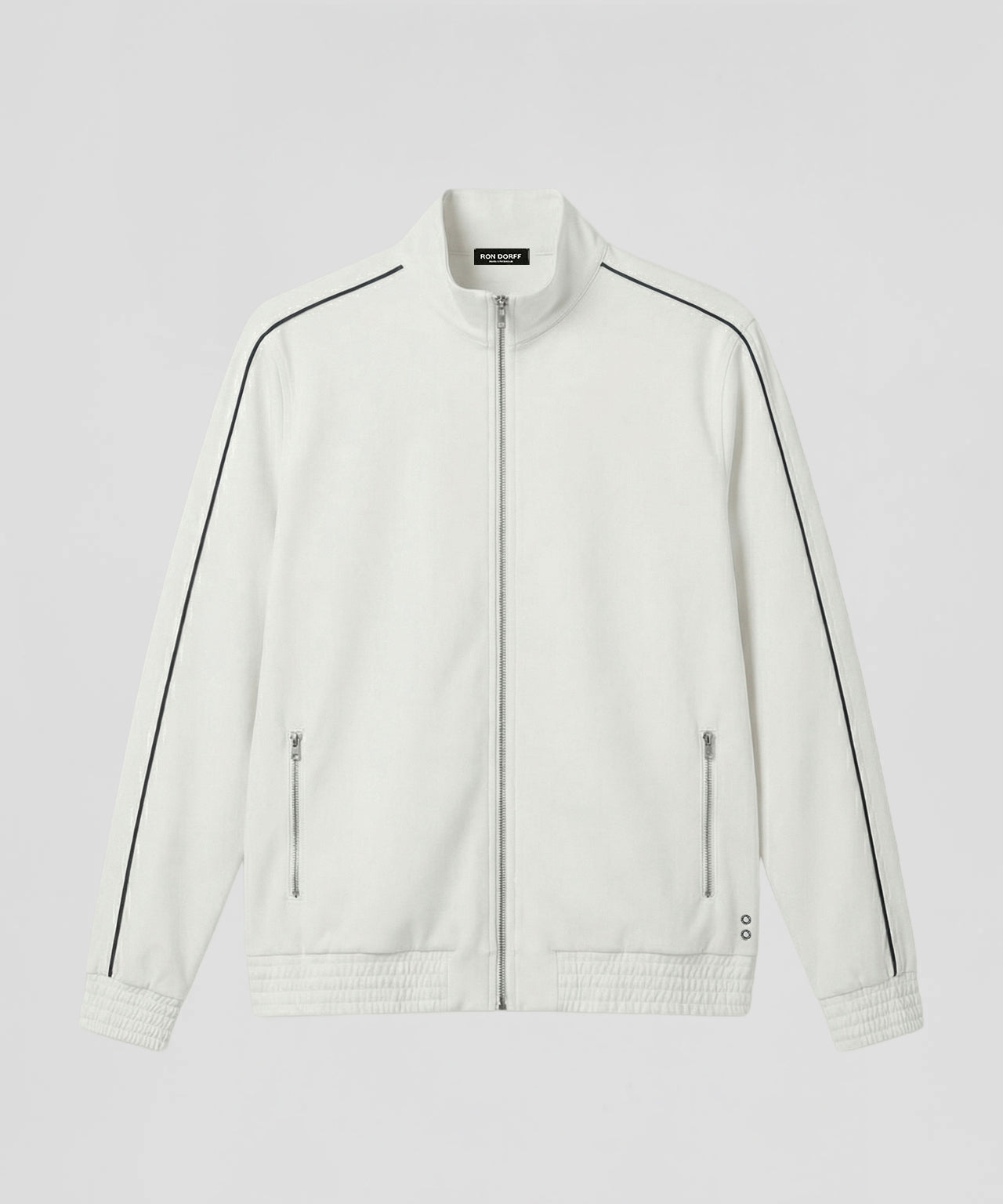 City Jacket avec Piping: Écru