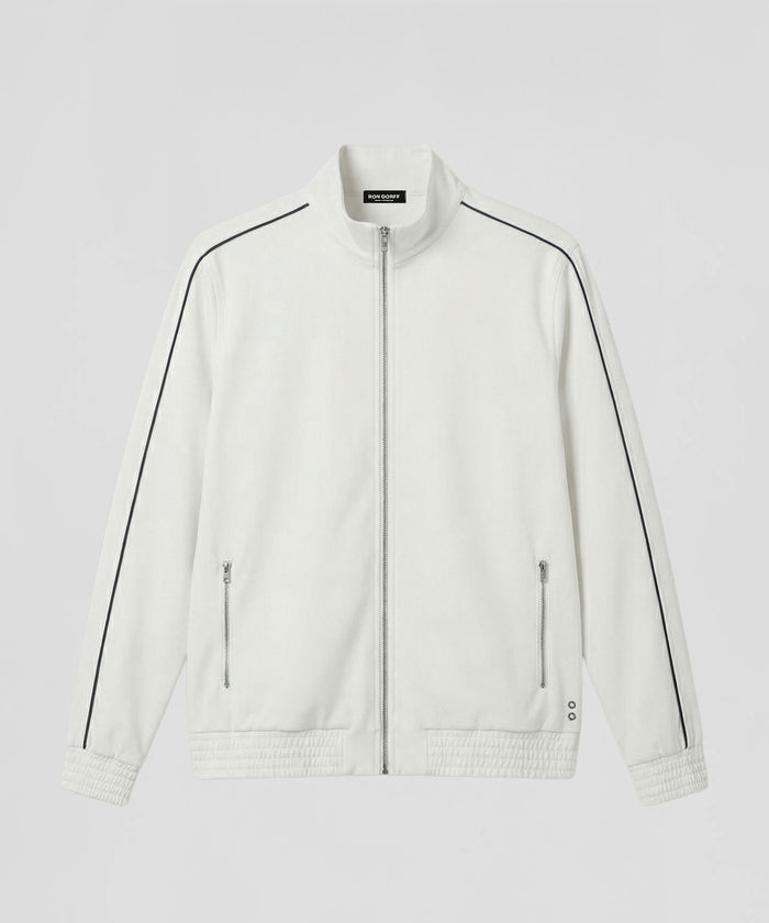 City Jacket avec Piping: Écru