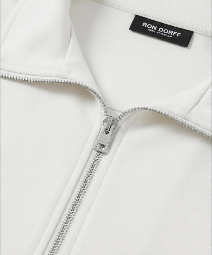 City Jacket avec Piping: Écru