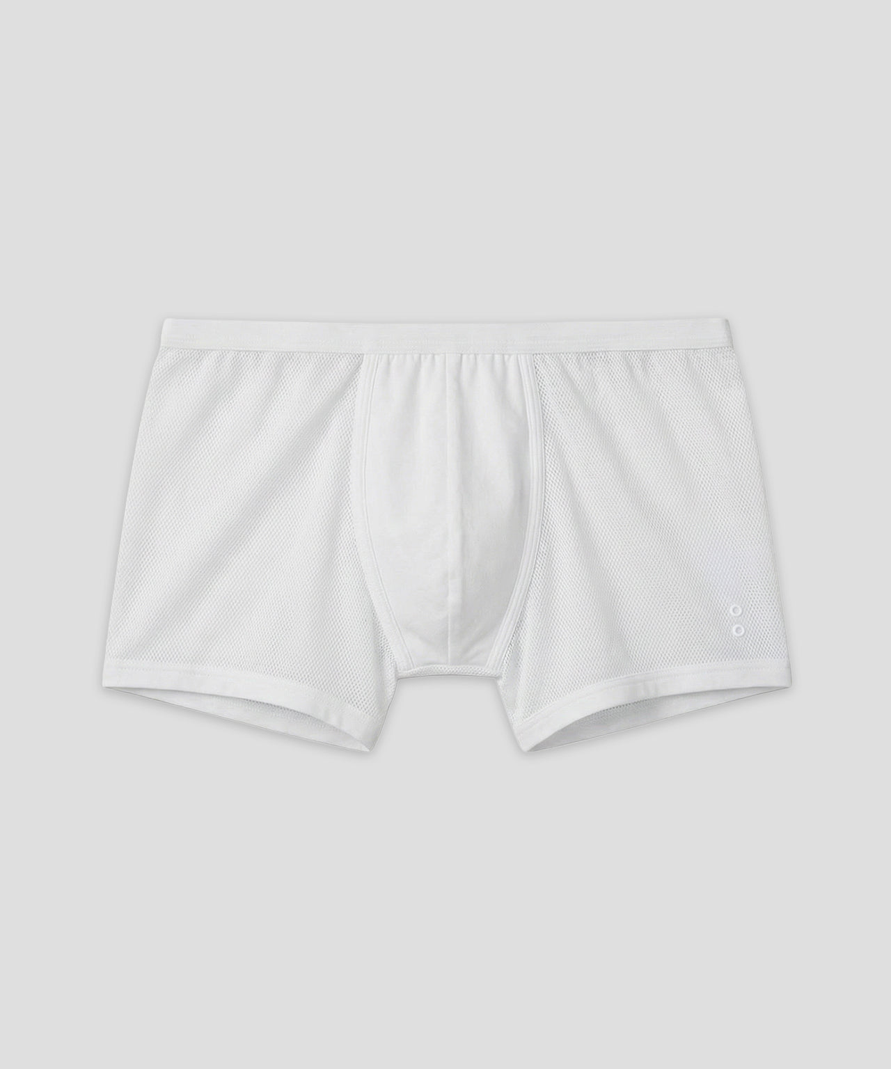 Boxershorts aus Mesh: Weiß