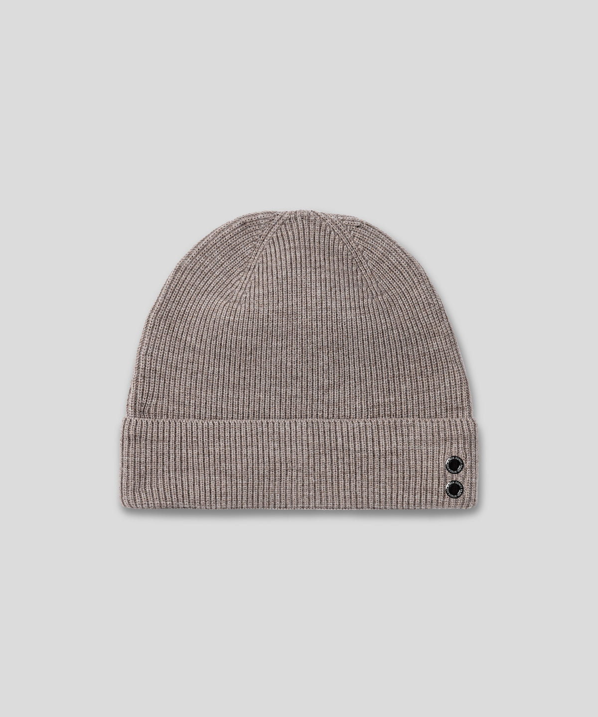 Bonnet en laine côtelée: Beige sable