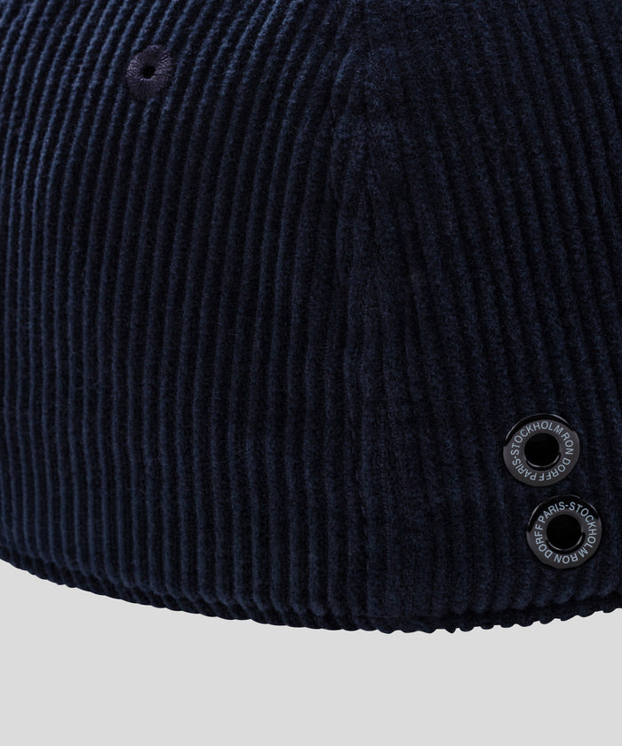 Corduroy Coach Cap: Navy