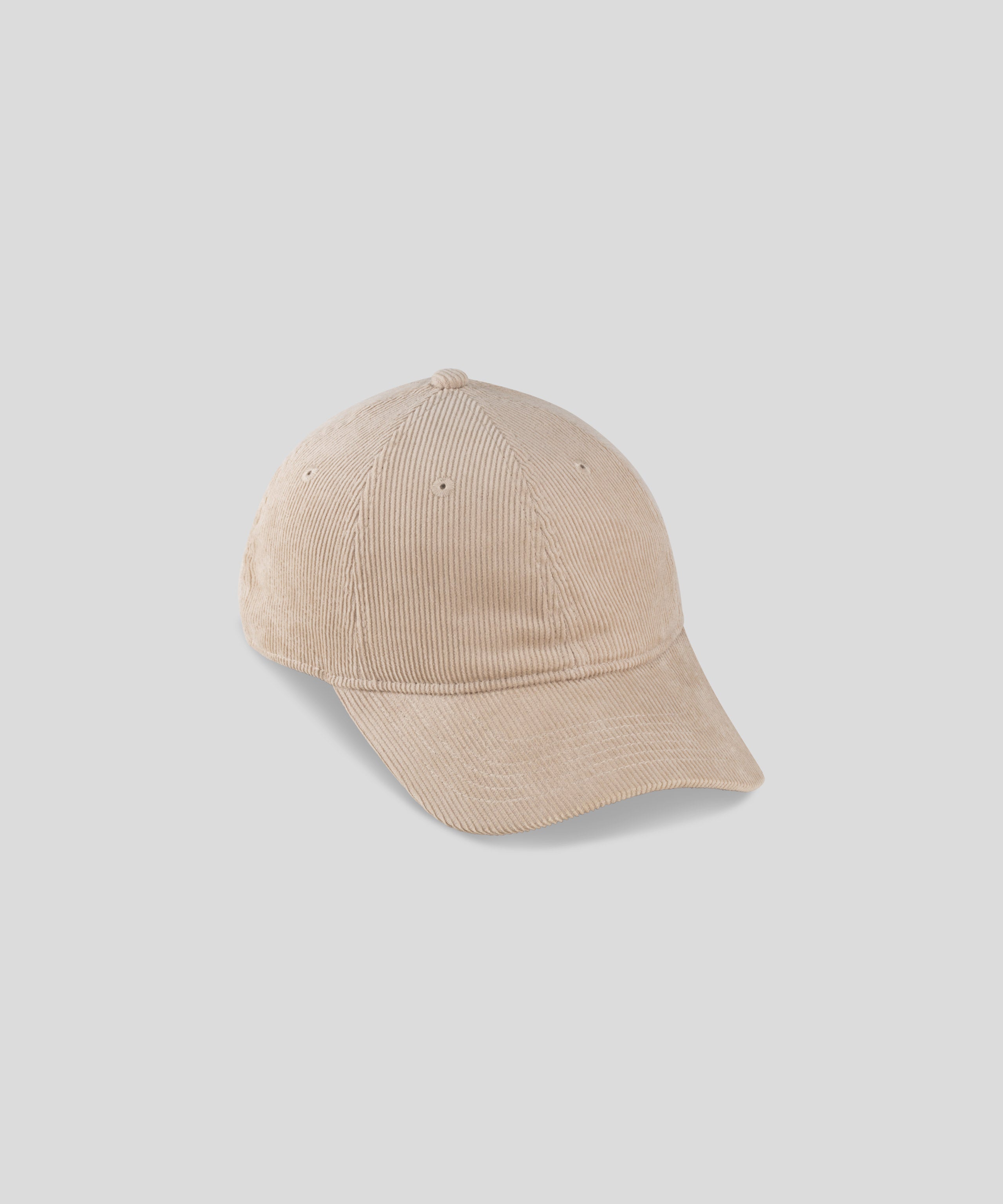 Corduroy Coach Cap: Sandy Beige