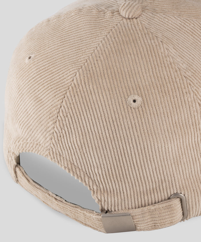 Corduroy Coach Cap: Sandy Beige
