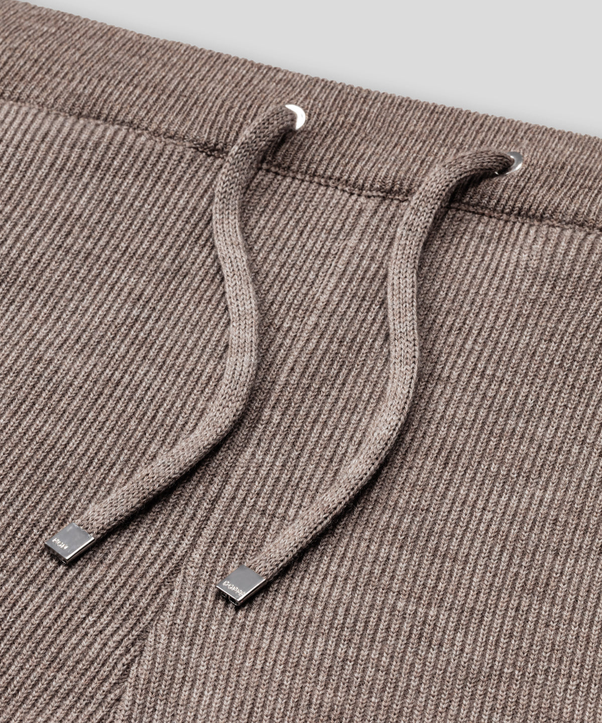 Pantalon Army Ribbed en laine côtelée: Beige sable