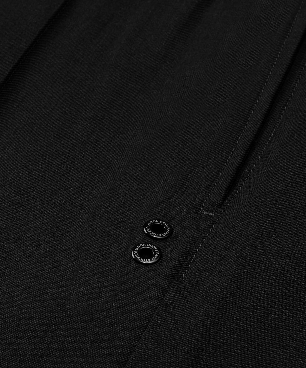 City Pants en laine: Noir