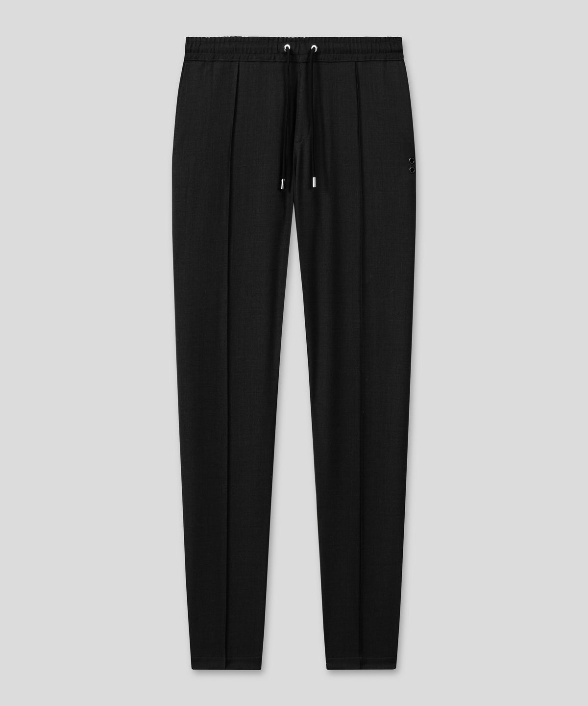 City Pants en laine: Noir