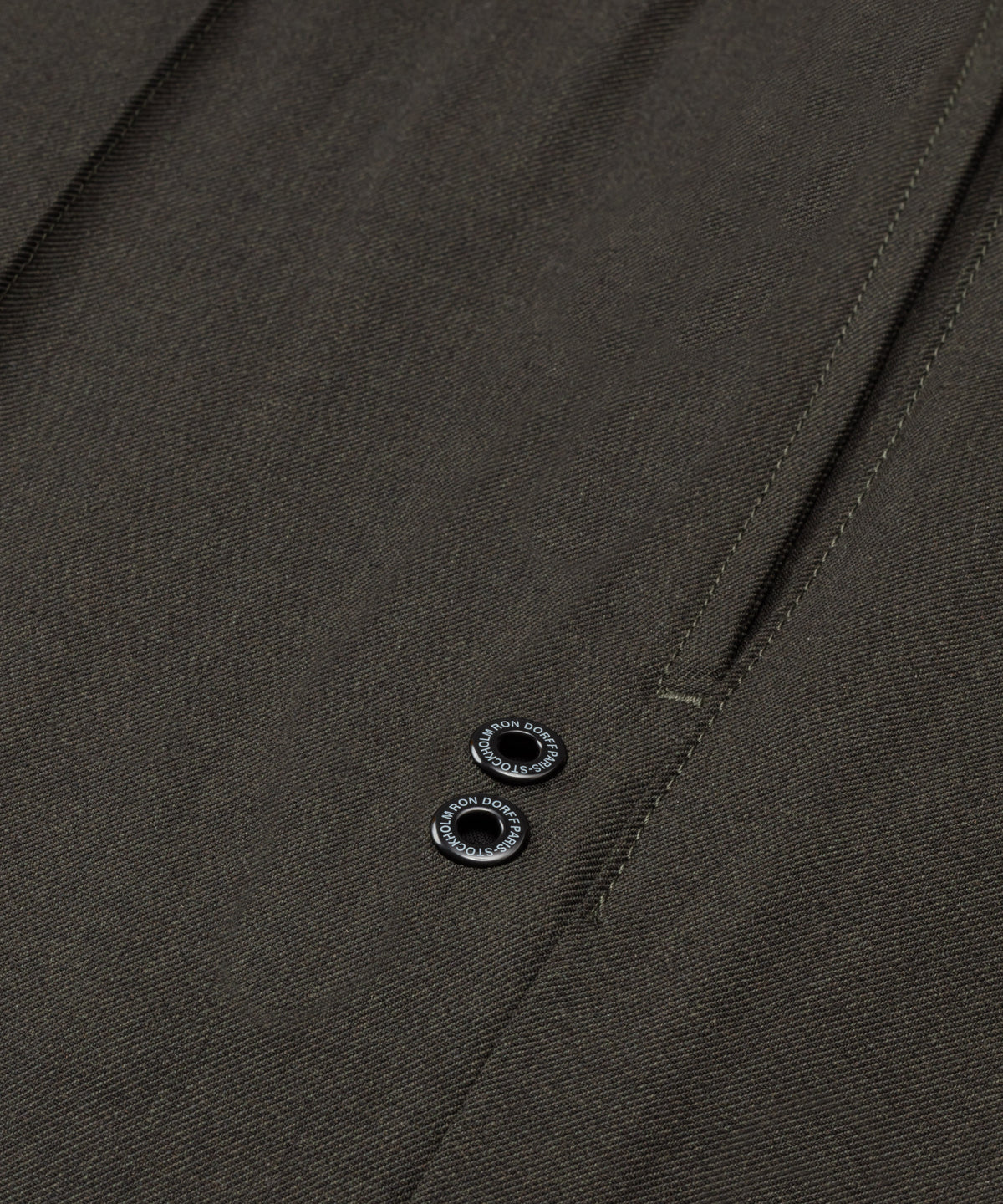 City Pants en laine: Kaki foncé