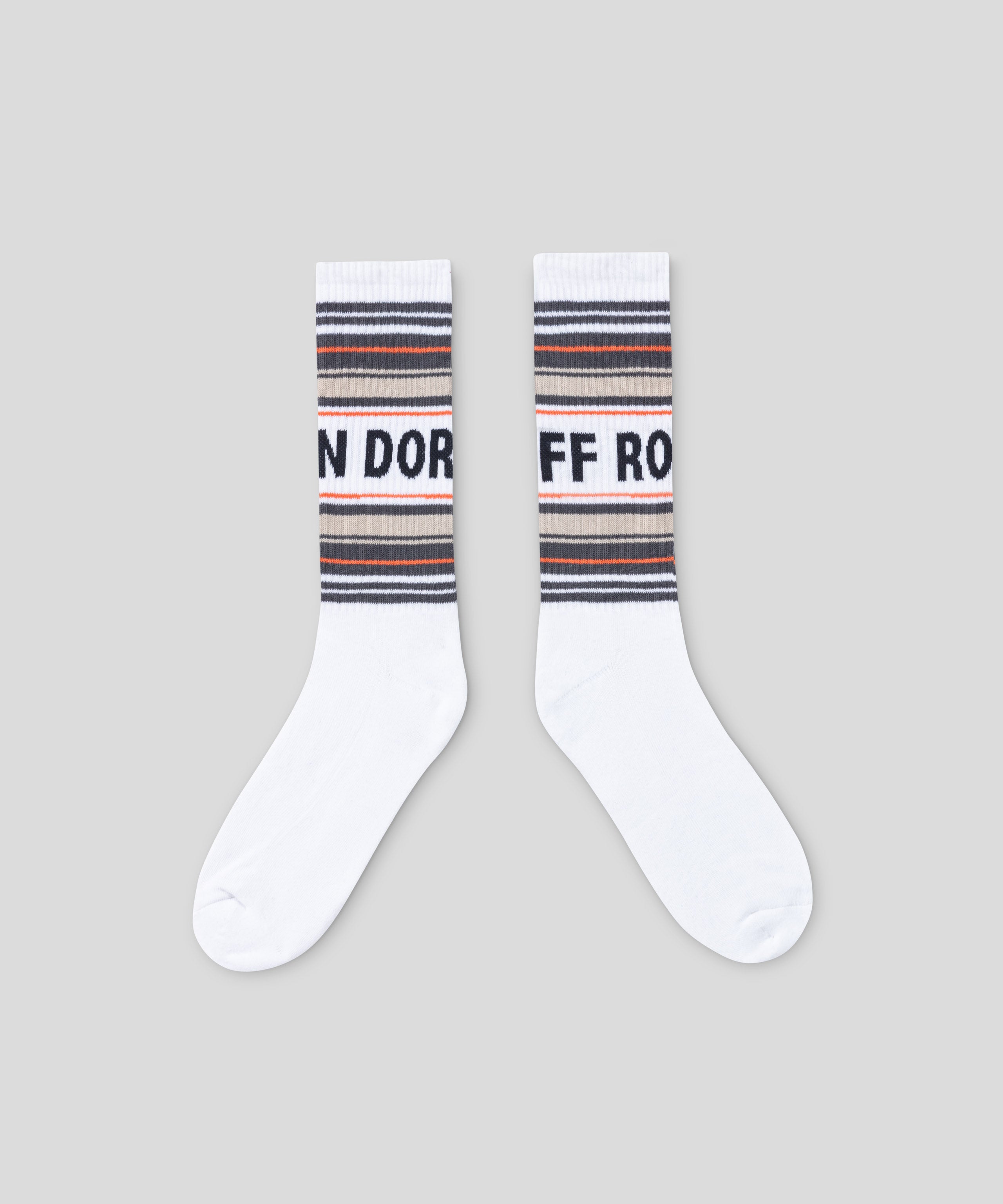 Sports Socks RD w. Stripes: White
