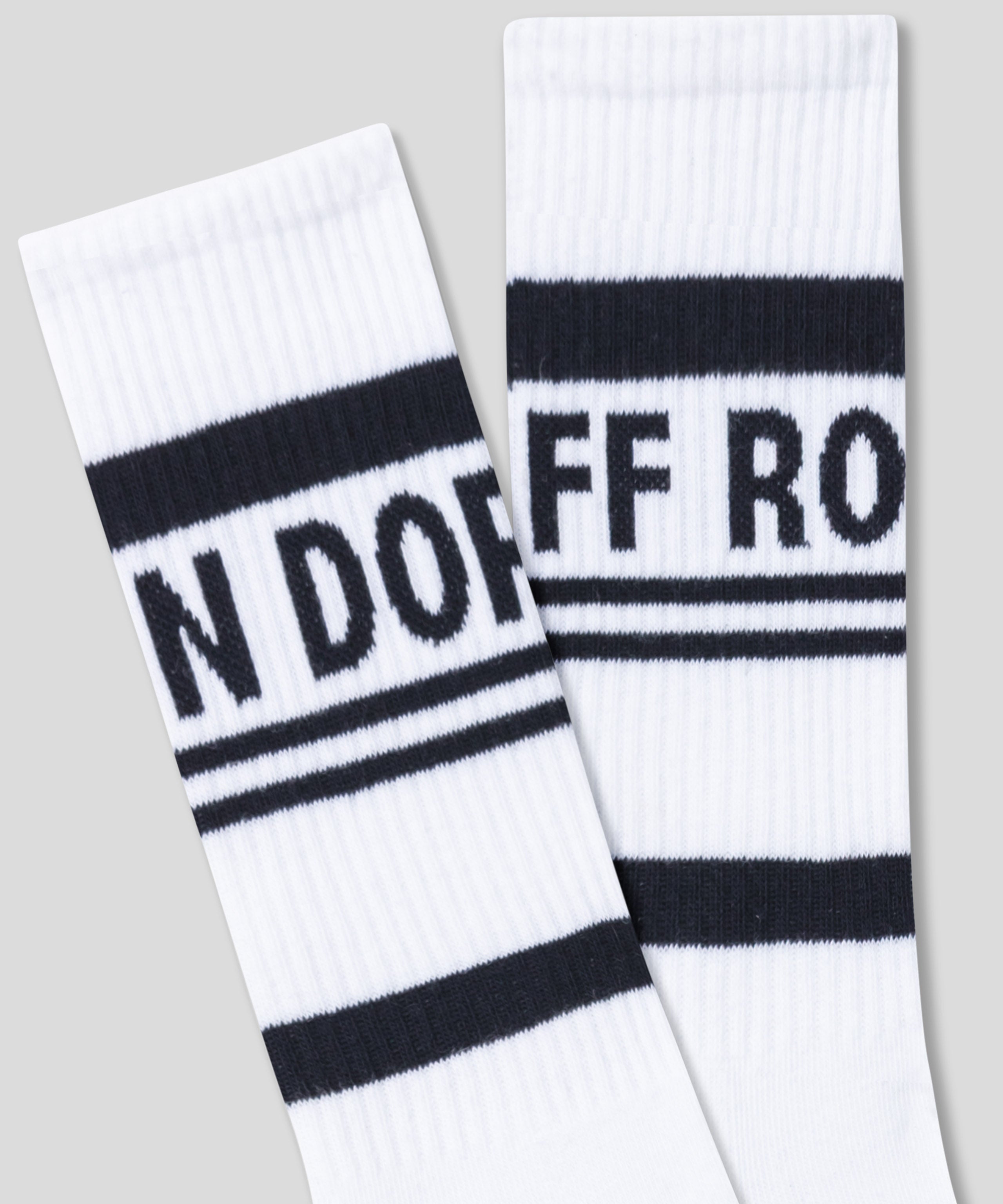 Chaussettes de sport à rayures: Blanc