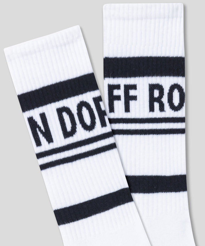 Chaussettes de sport à rayures: Blanc