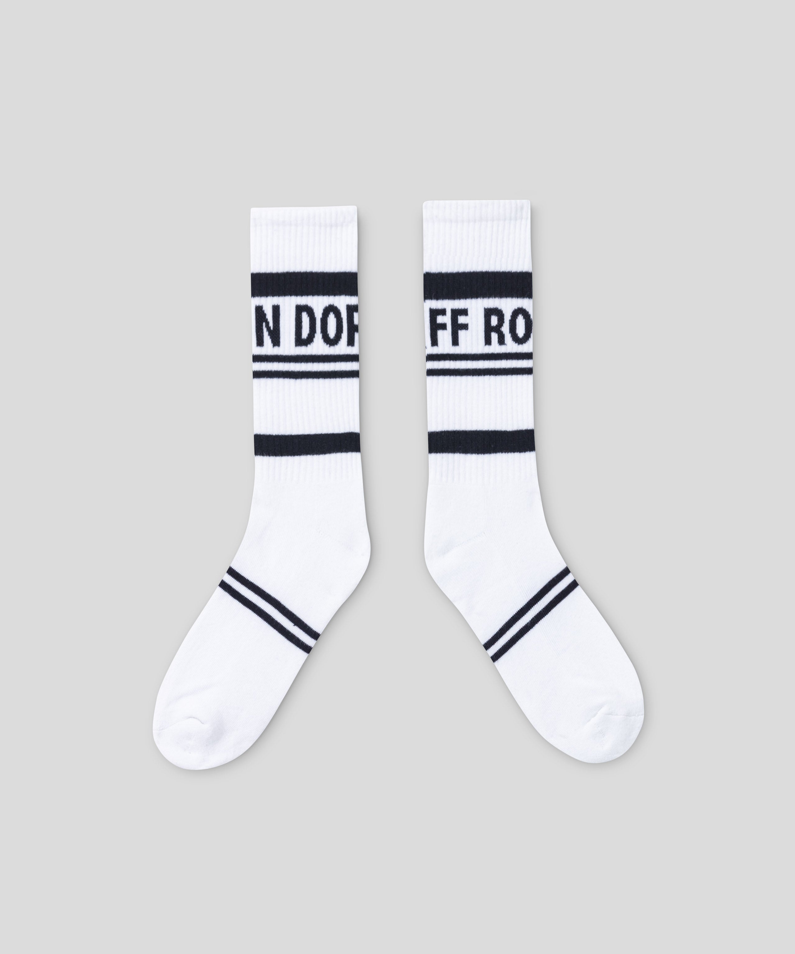 Chaussettes de sport à rayures: Blanc