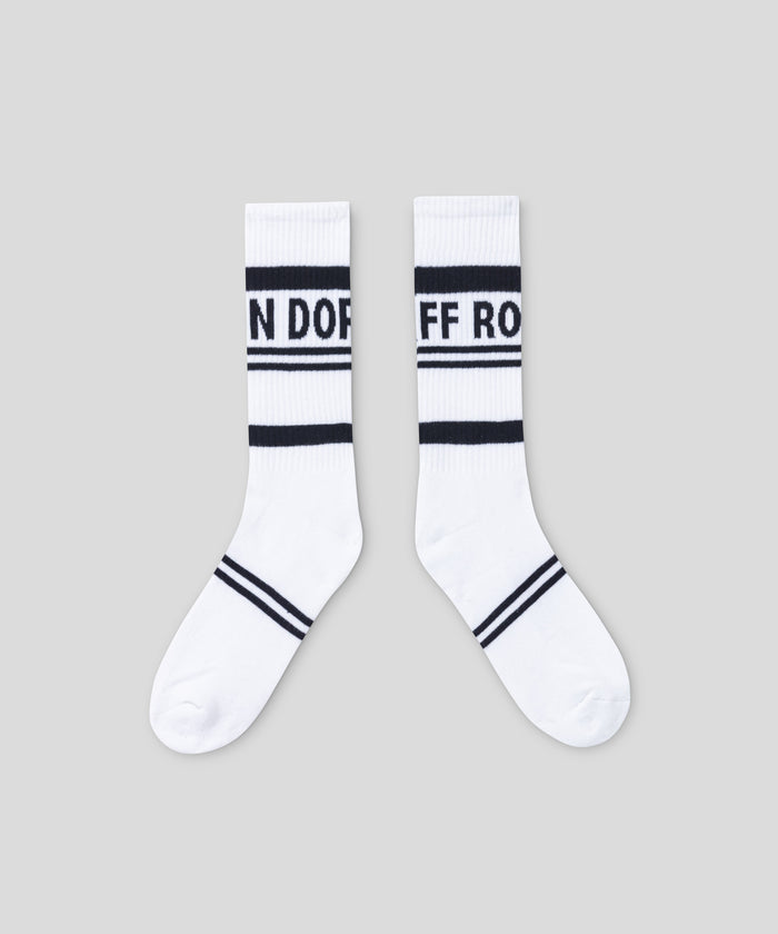 Chaussettes de sport à rayures: Blanc